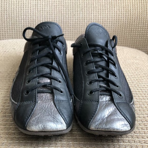 PRADA Men's Aviator  Leather Fabric & Suede Shoe . - Picture 1 of 12